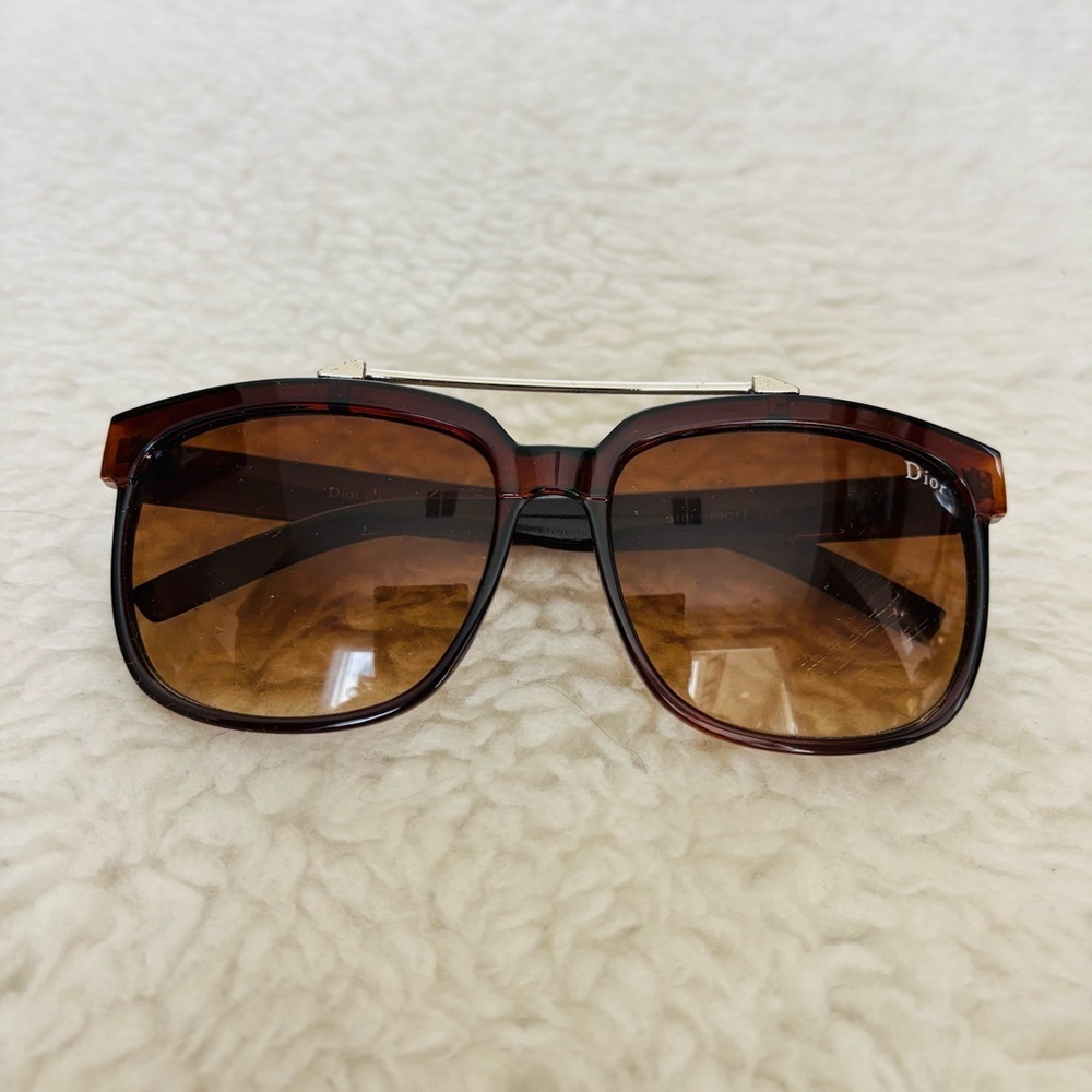 Christian Dior Brown Gradient Women Square Oversized Sunglasses - Picture 13 of 15